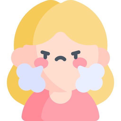 Angry Kawaii Flat icon