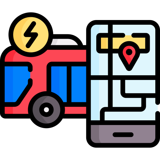 Electric bus Special Lineal color icon