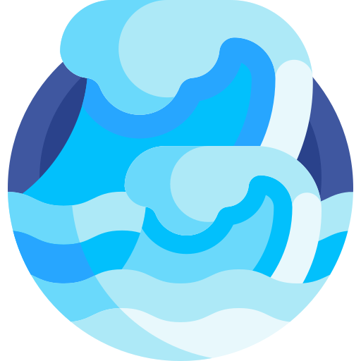 ocean Detailed Flat Circular Flat ikona