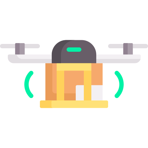 entrega de drones Special Flat icono