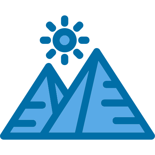 Pyramids Generic Blue icon