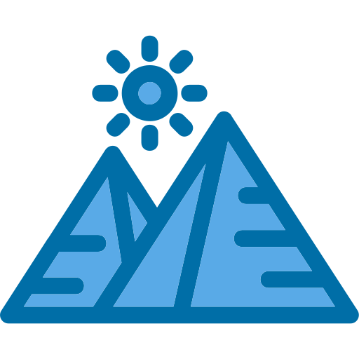 pirámides Generic Blue icono