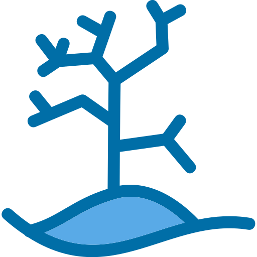 árbol seco Generic Blue icono