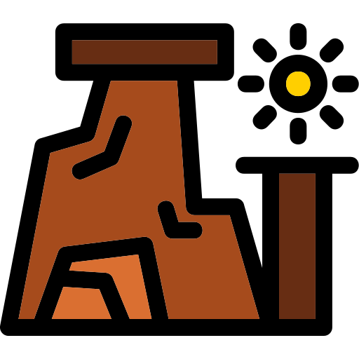 바위 Generic Outline Color icon
