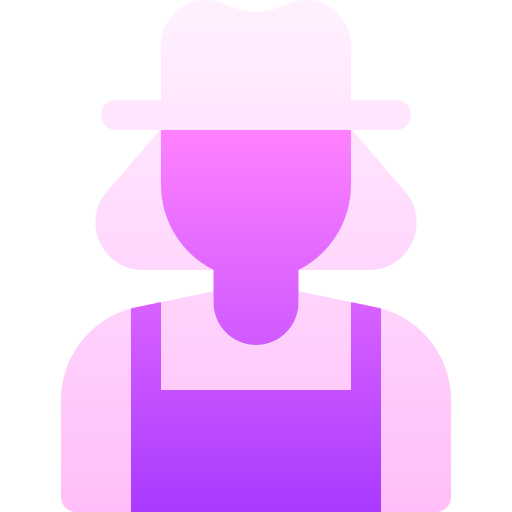 vrouw Basic Gradient Gradient icoon