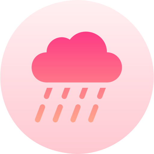 Rain Basic Gradient Circular icon