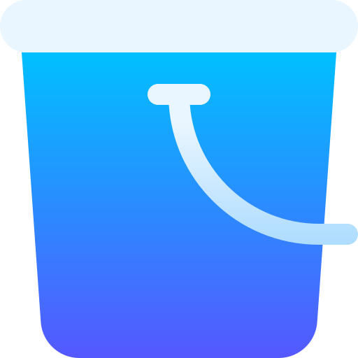 Bucket Basic Gradient Gradient icon
