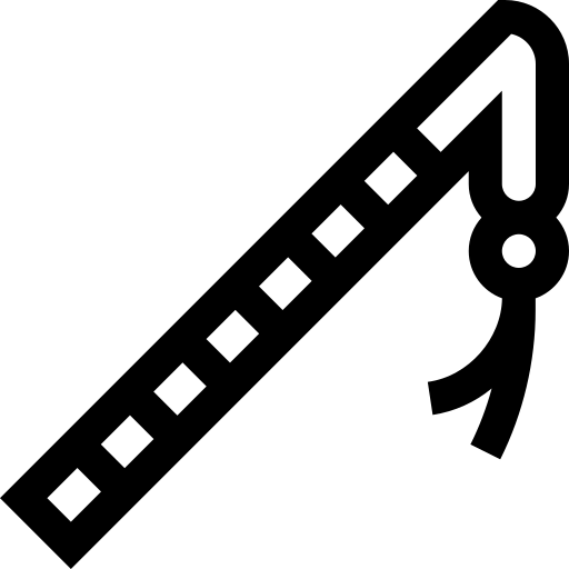 dorsvlegel Basic Straight Lineal icoon