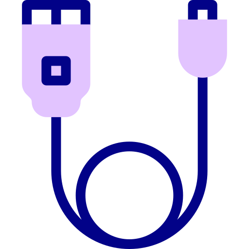 usb-stecker Detailed Mixed Lineal color icon