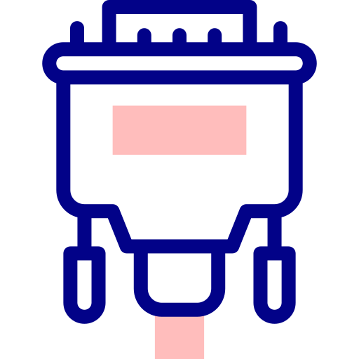 コネクタ Detailed Mixed Lineal color icon
