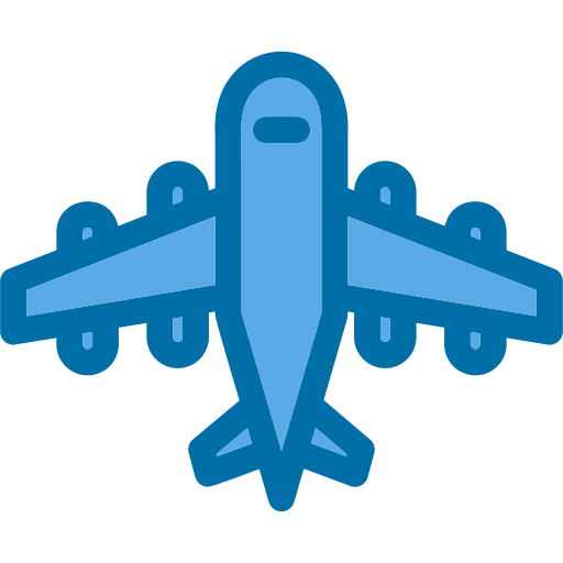 Airplane Generic Blue icon
