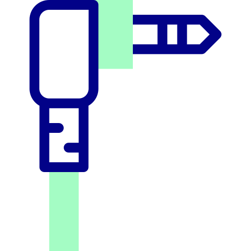 złącze jacka Detailed Mixed Lineal color ikona