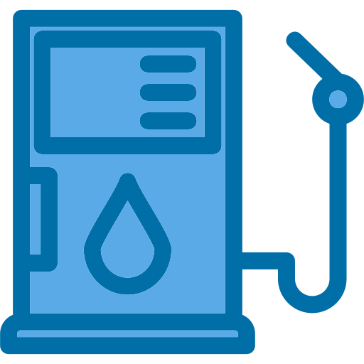 Gas fuel Generic Blue icon