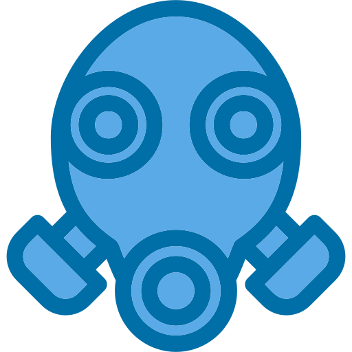 masque à gaz Generic Blue Icône