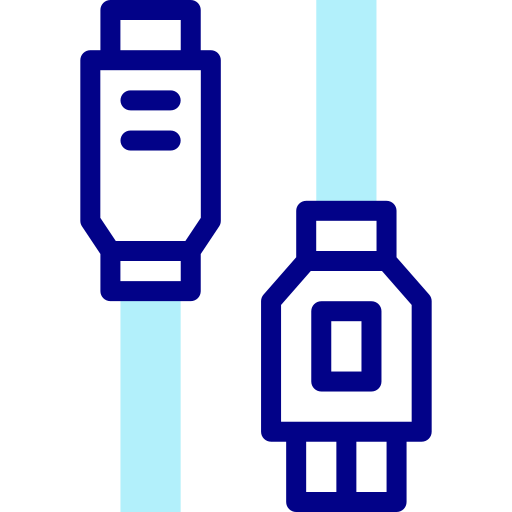 usb-anschluss Detailed Mixed Lineal color icon