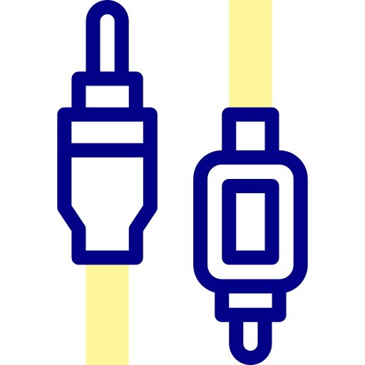 fibra ottica Detailed Mixed Lineal color icona