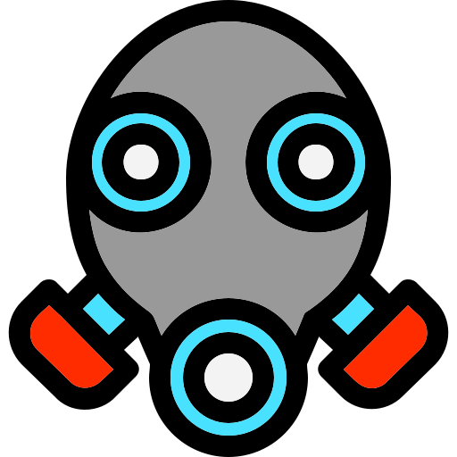 máscara de gás Generic Outline Color Ícone