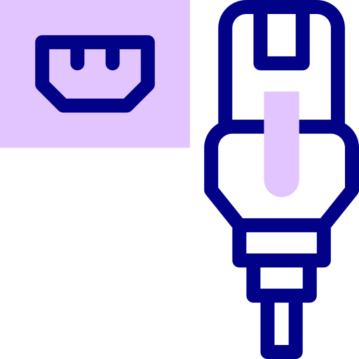 ethernet Detailed Mixed Lineal color icon
