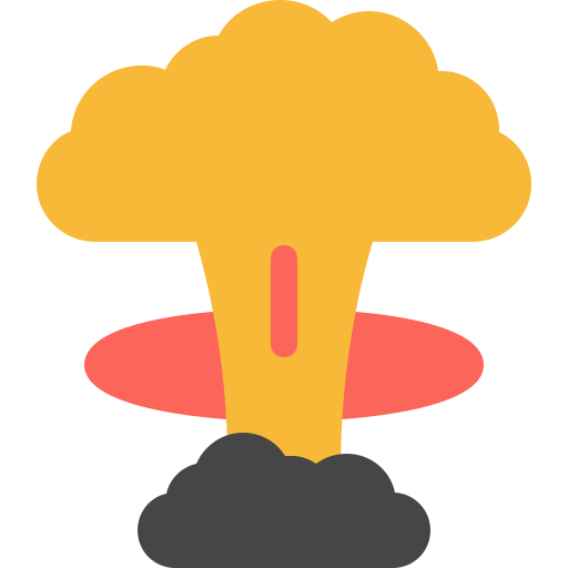 explosão nuclear Generic Flat Ícone