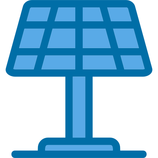 Solar panel Generic Blue icon