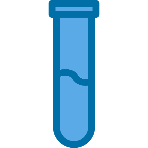 tubo de ensayo Generic Blue icono