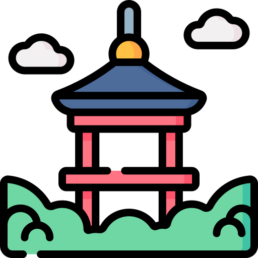 pagoda Special Lineal color ikona