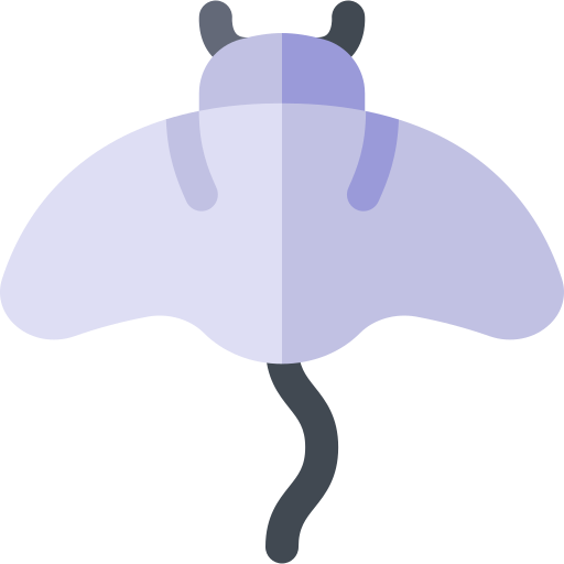 manta raya Basic Rounded Flat icono
