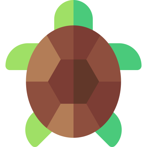 zeeschildpad Basic Rounded Flat icoon