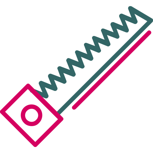 Hand saw Generic Outline Color icon