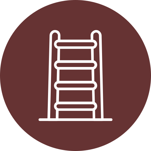 stap ladder Generic Flat icoon