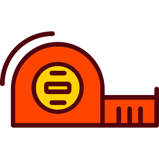 Measure tape Generic Outline Color icon