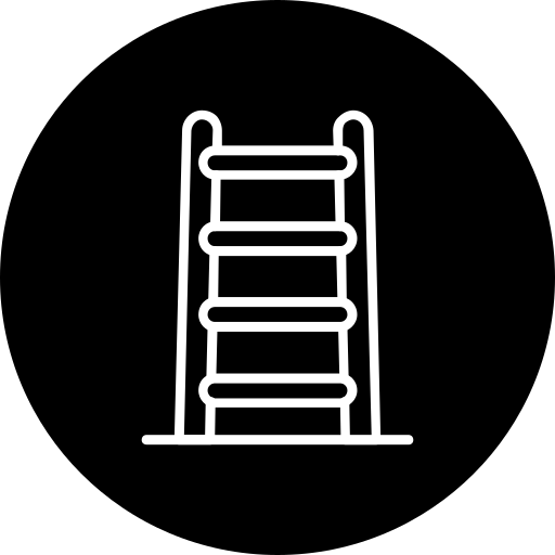 escalera de tijera Generic Glyph icono