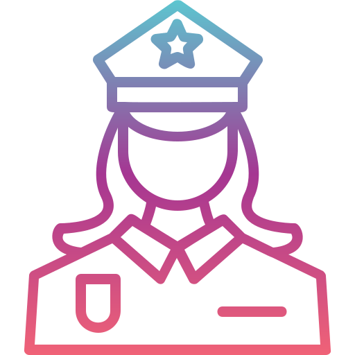 policjantka Generic Gradient ikona