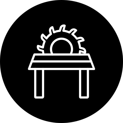 sierra de mesa Generic Glyph icono