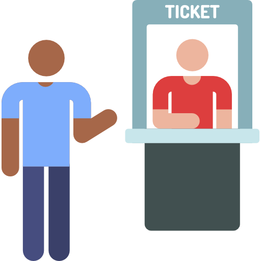 Ticket office Pictograms Colour icon