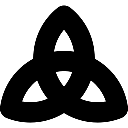 triquetra Basic Rounded Filled ikona