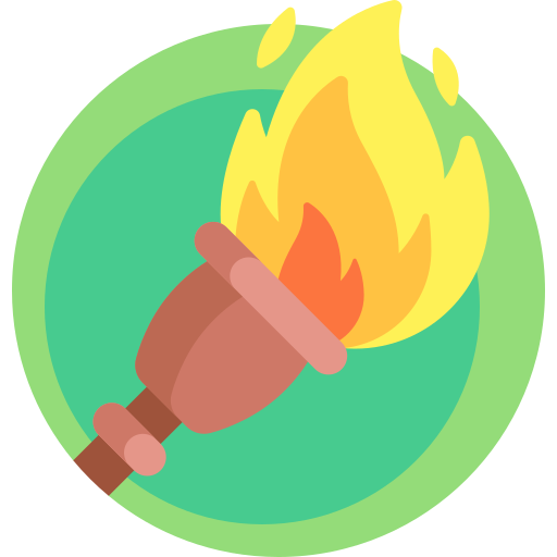Torch Detailed Flat Circular Flat icon