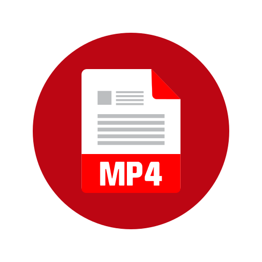 mp4-bestand Generic Flat icoon