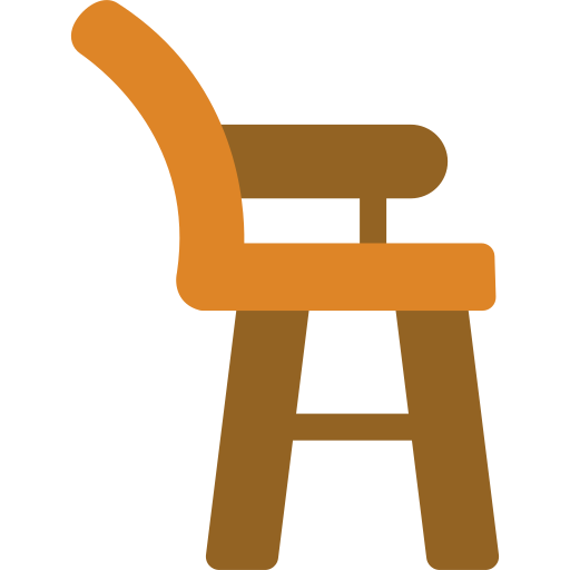 voedende stoel Generic Flat icoon