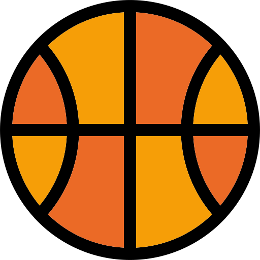 bola de basquete Generic Outline Color Ícone
