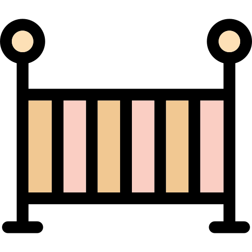 cuna de bebe Generic Outline Color icono