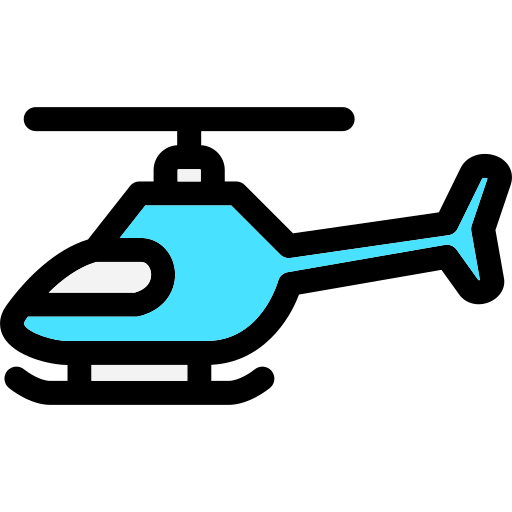 helikopter Generic Outline Color icoon