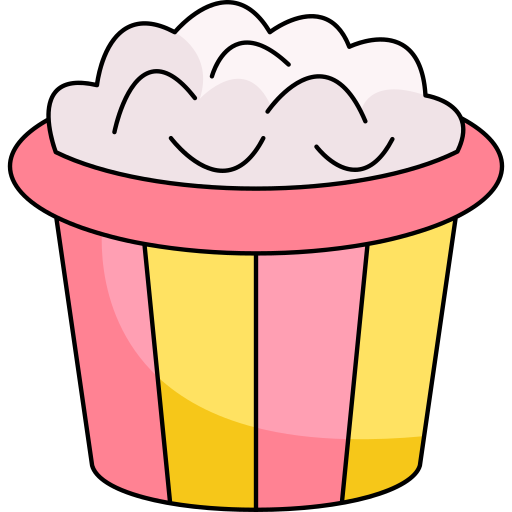 popcorn Generic Thin Outline Color icon