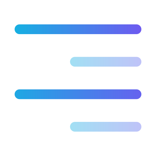 Align right Generic Blue icon