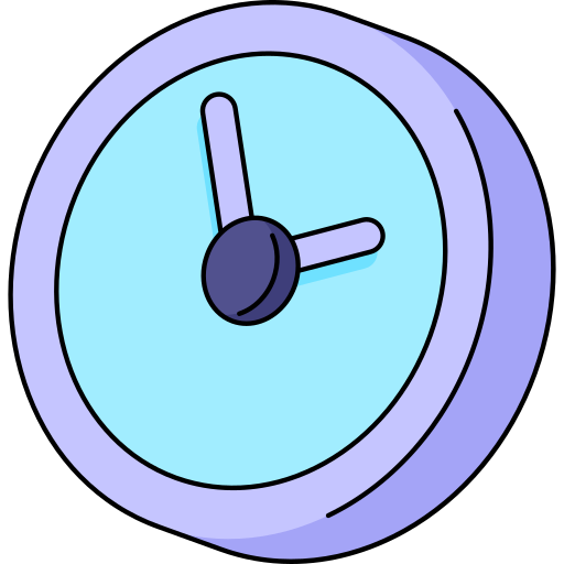 Time Generic Thin Outline Color icon
