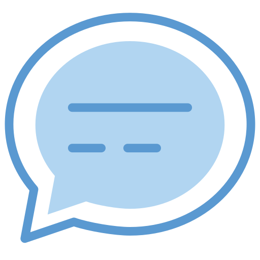 Chatting Generic Blue icon