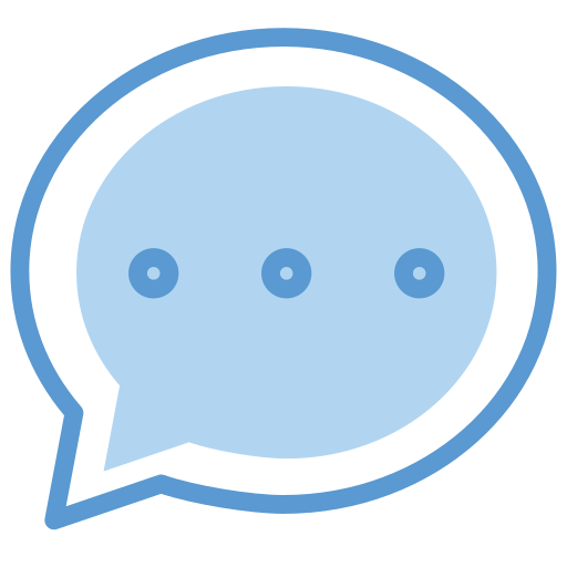 Chat Generic Blue icon