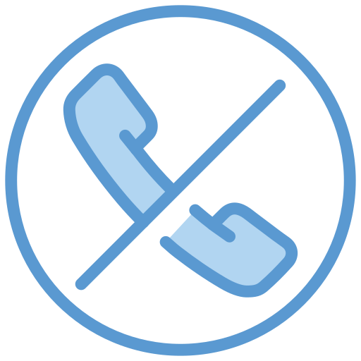 통화 종료 Generic Blue icon