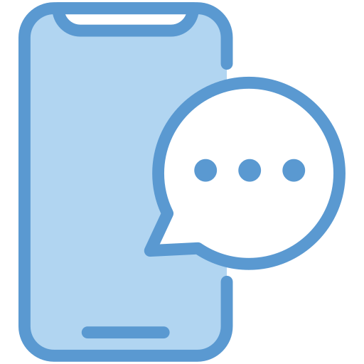 Mobile chat Generic Blue icon