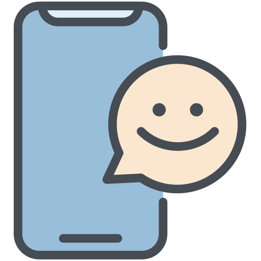 mobiel chatten Generic Outline Color icoon
